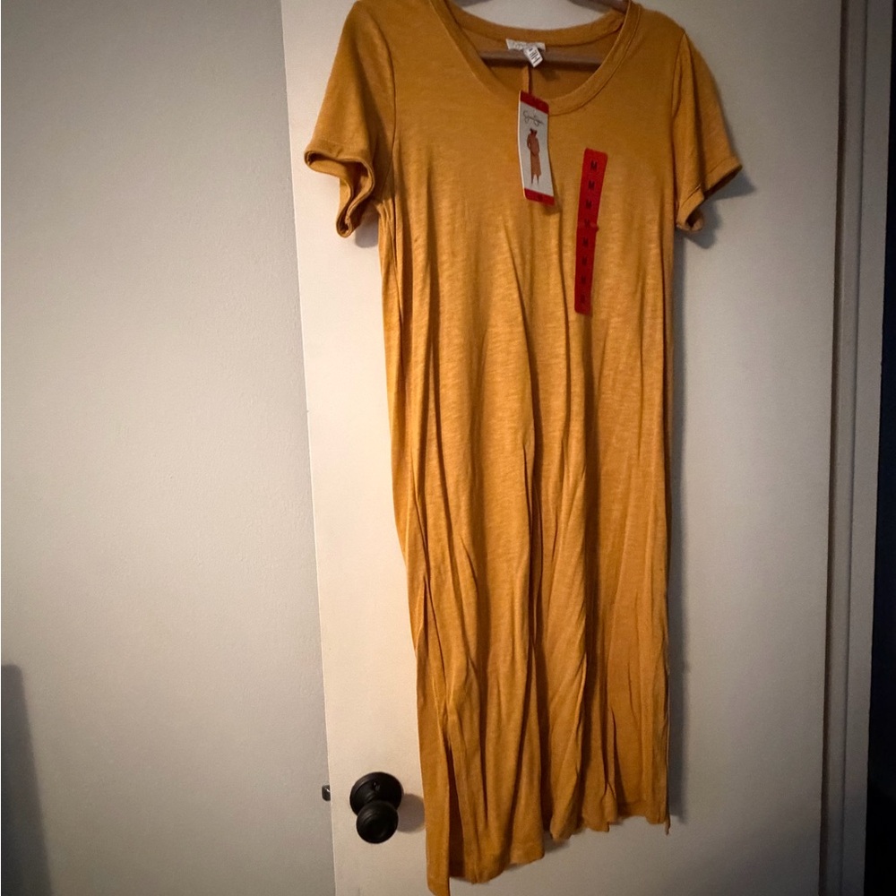 Jessica Simpson Mustard Maxi Dress